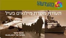 דוגמה לכרטיס תעודת משרת מילואים