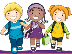 איור של ילדים מחייכים